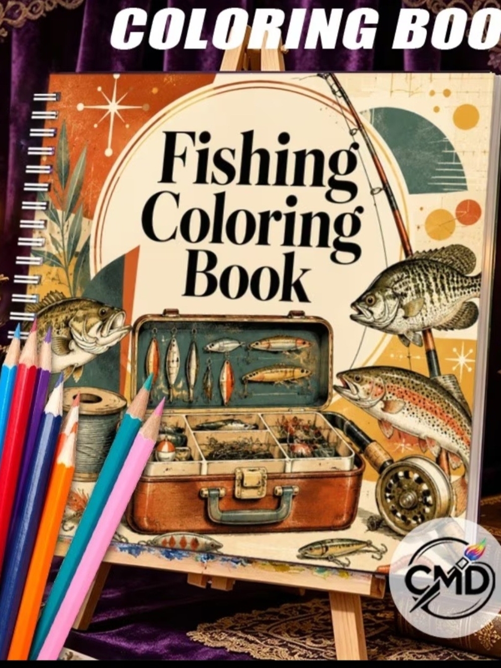 Fishing Coloring Book - Multicolor